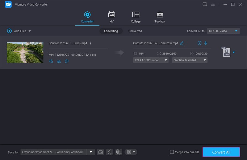 Klicken Sie auf die Schaltfläche „Alle konvertieren“
