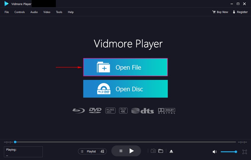 Datei oder Disc öffnen
