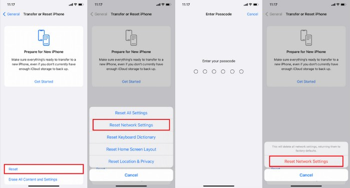 Netzwerkeinstellungen zurücksetzen