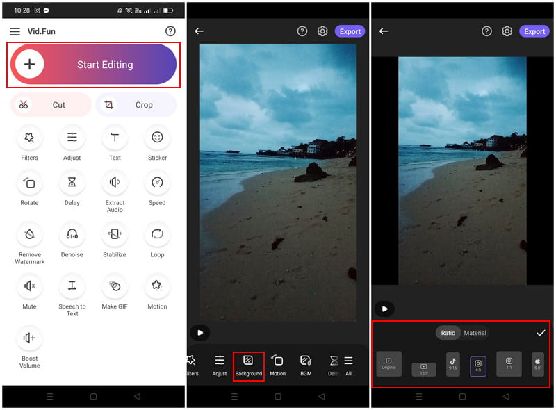 VidFun – Schwarze Balken hinzufügen