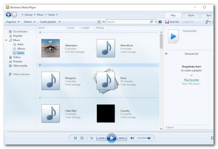 Windows Media Player MIDI-Player