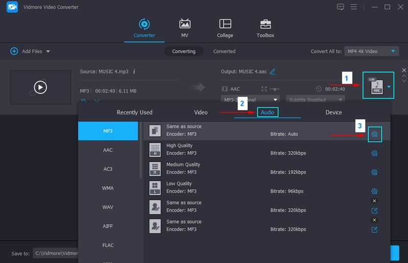 Zum Profil‑Menü gehen