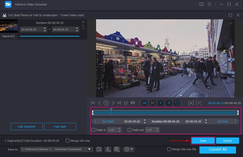 Klicken Sie auf die Schaltfläche mit der Schere