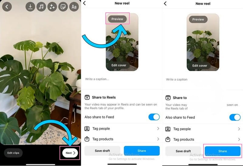 Wie man ein Reel auf Instagram postet