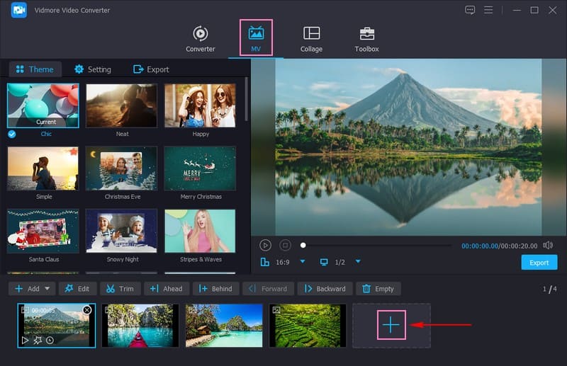 Bewege deinen Mauszeiger auf die MV‑Registerkarte 