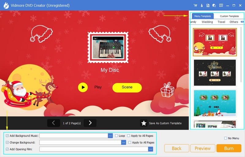 Wählen Sie Ihre bevorzugte Vorlage