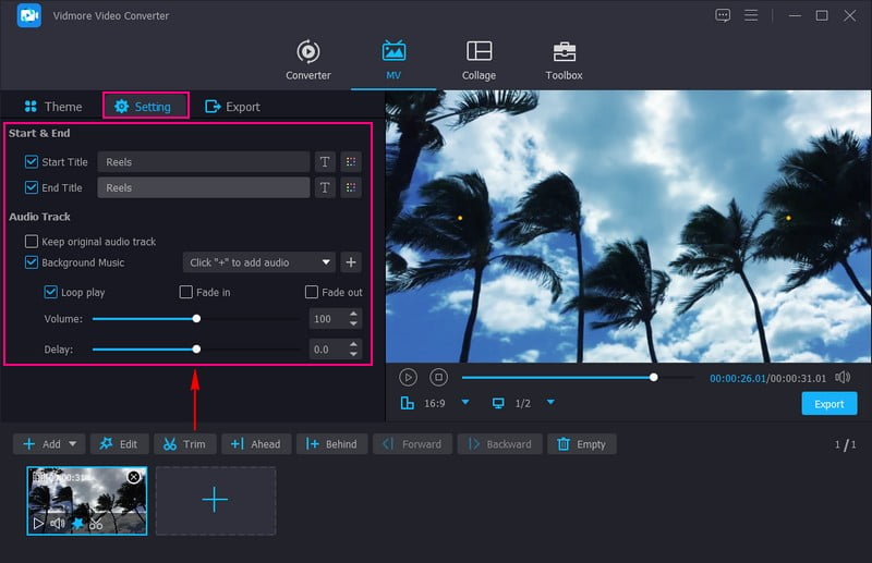 Theme‑, Einstellungs‑ und Export‑Optionen