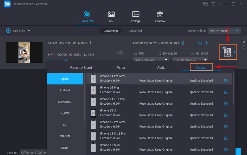 Öffnen Sie das Profil-Dropdown-Menü