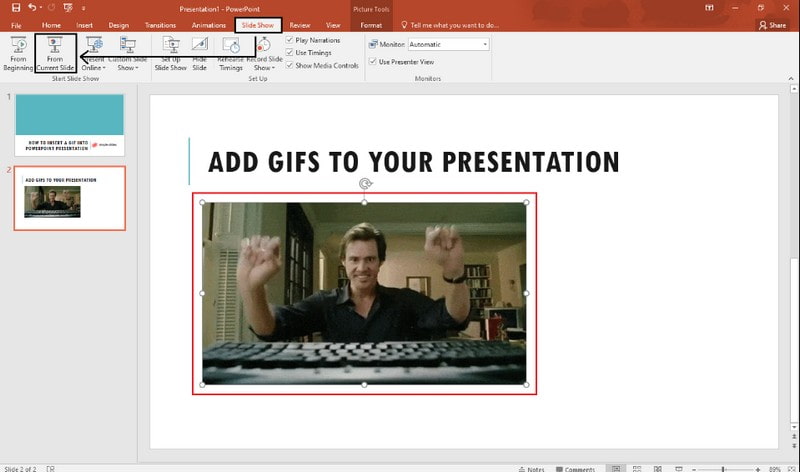 Wie man GIFs zu PowerPoint hinzufügt