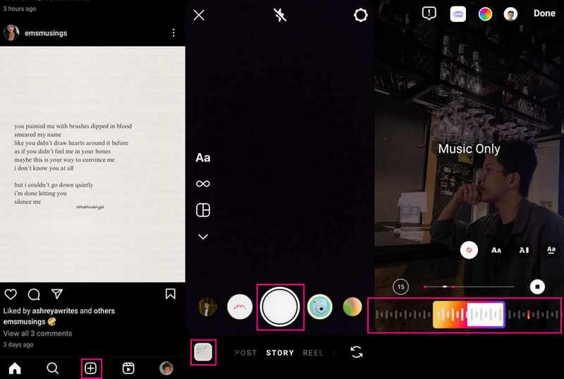 Wie man Musik in der Instagram-Story länger macht