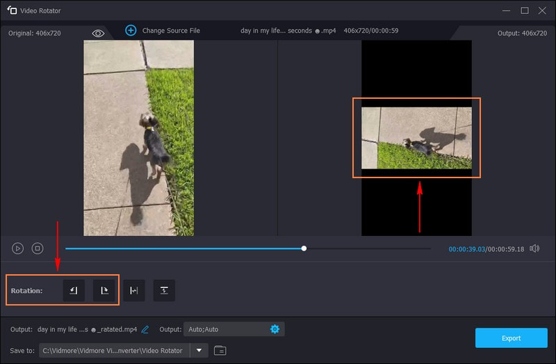 Machen Sie Ihr Video horizontal
