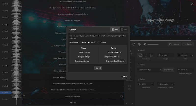 SuperString Lyric-Video-Maker