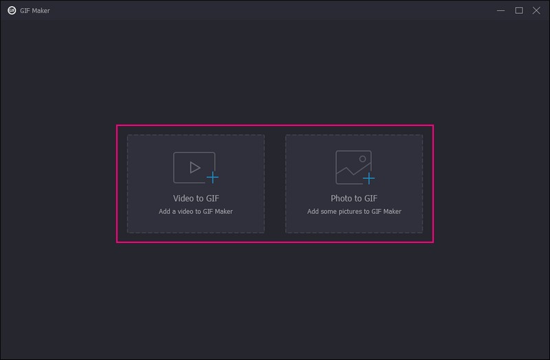 Ein Video oder Foto zu GIF hochladen