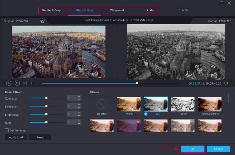 Verwende die Bearbeitungsfunktionen