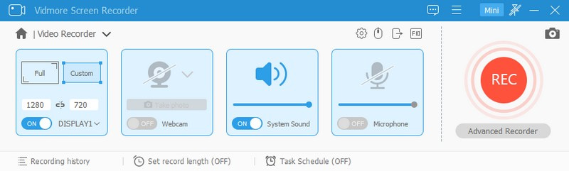 Vidmore Screen Recorder Video-Präsentationsprogramm