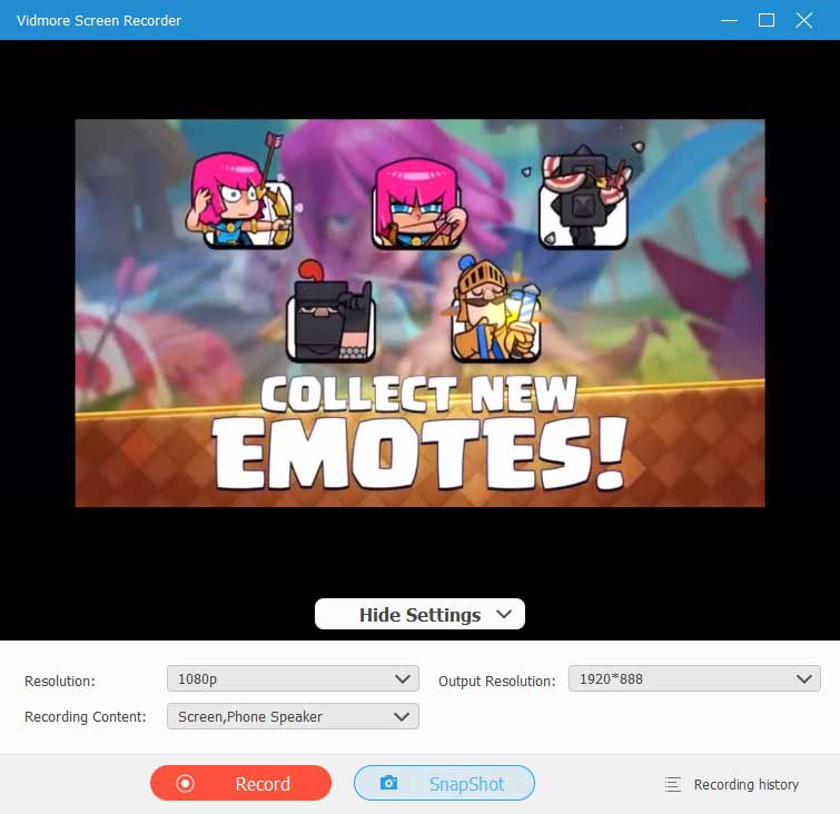 Clash‑Royale‑Aufnahme