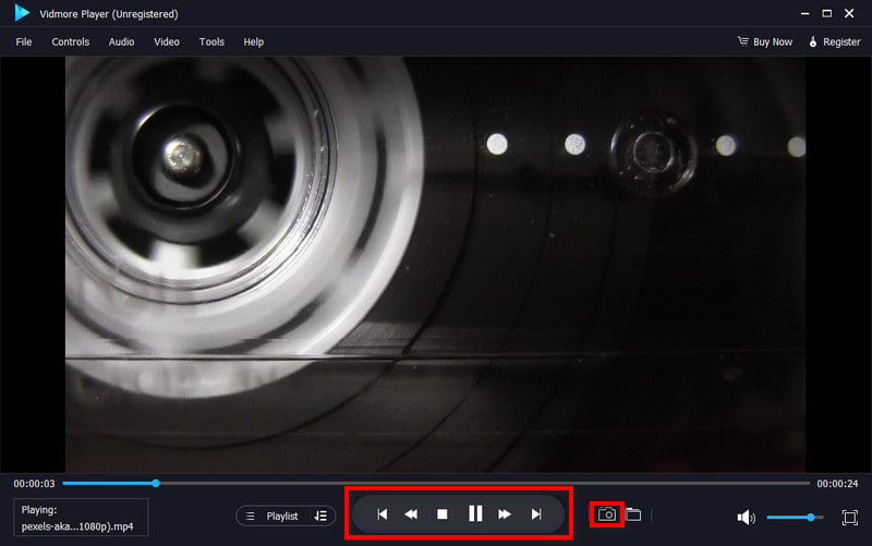 Option für Wiedergabesteuerung