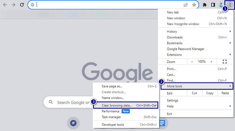 Drei Punkte zu Weitere Tools