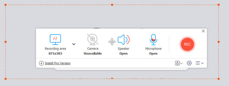 Funktionen von Vidmore Free Screen Recorder Online