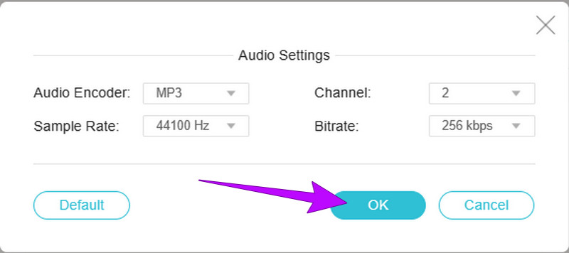 M4A OGG online Einstellungen