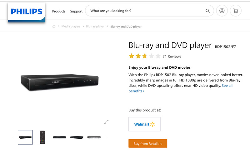 Hardware Blu-ray-Player Philips BDP1502