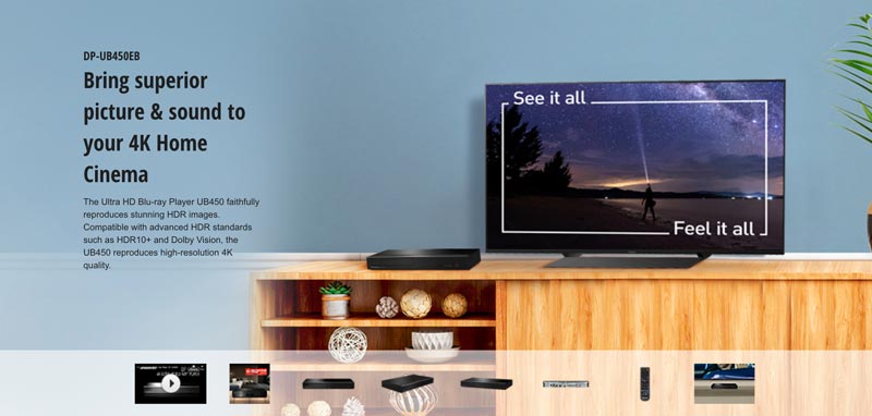 Regionfreier Blu-ray-Player Panasonic UB450