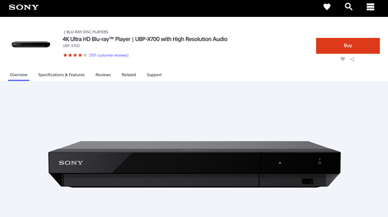 Sony-4K-Blu-ray-Player UBP-X700