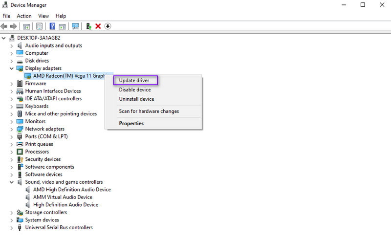 Displayadapter aktualisieren
