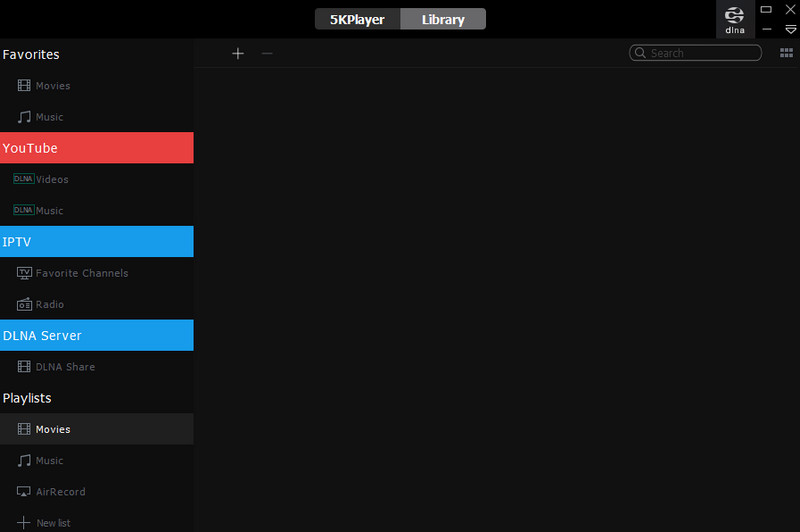 5KPlayer AirPlay DLNA