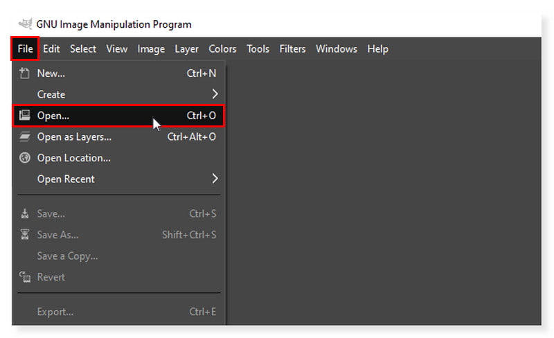 GIMP JFIF-Datei öffnen