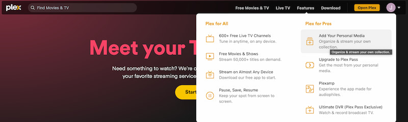 Plex Eigene Medien hinzufügen