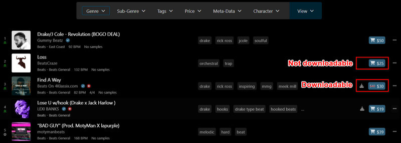 Soundclick – herunterladbar oder nicht