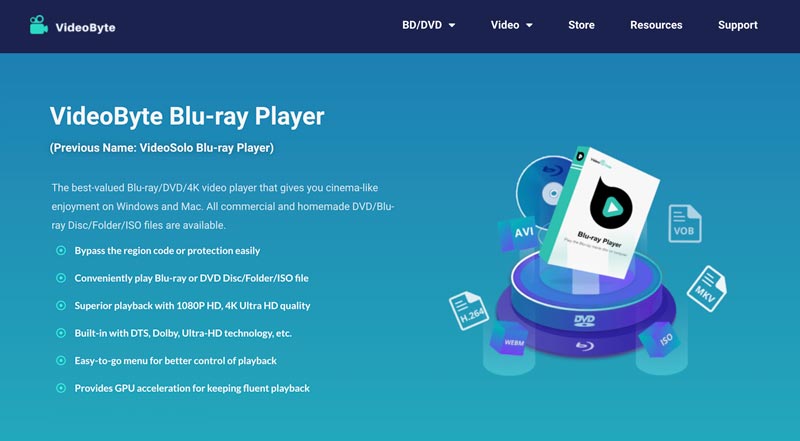 Videobyte Blu-ray Player Software