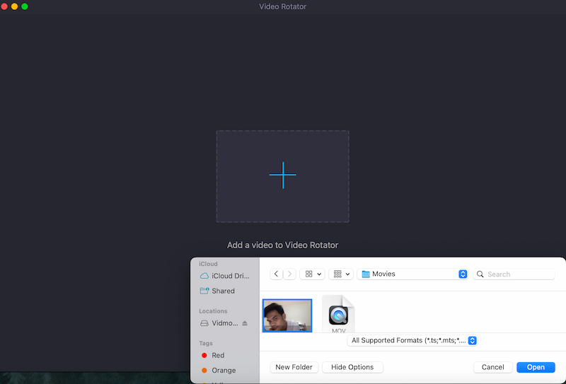 Vidmore Video Converter Schaltfläche „Hinzufügen“ Datei öffnen