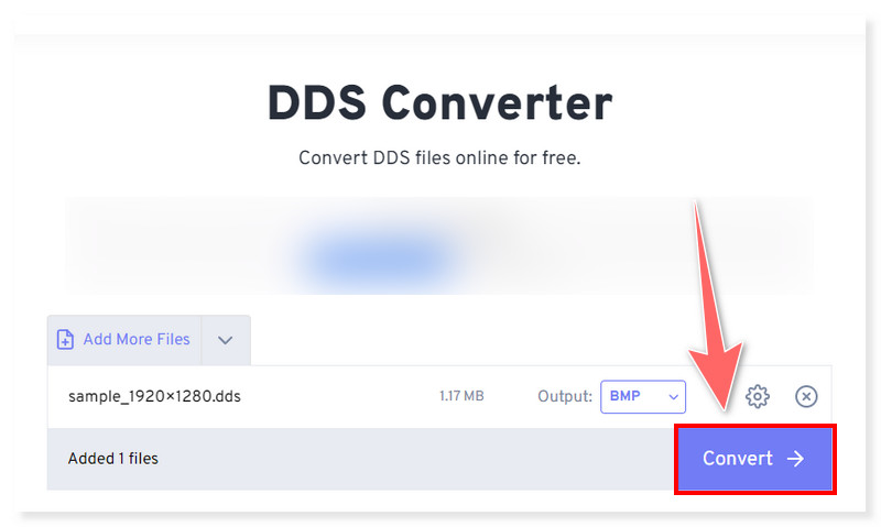 Freeconvert Online-DDS-Konverter
