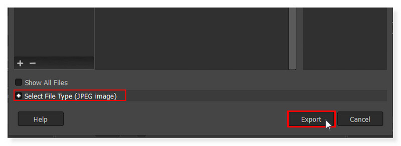 GIMP JPG-Datei exportieren