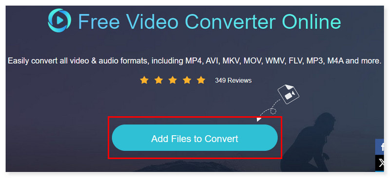 Vidmore Converter Online Dateien hinzufügen