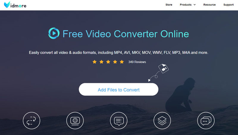 Vidmore Converter Online-Oberfläche