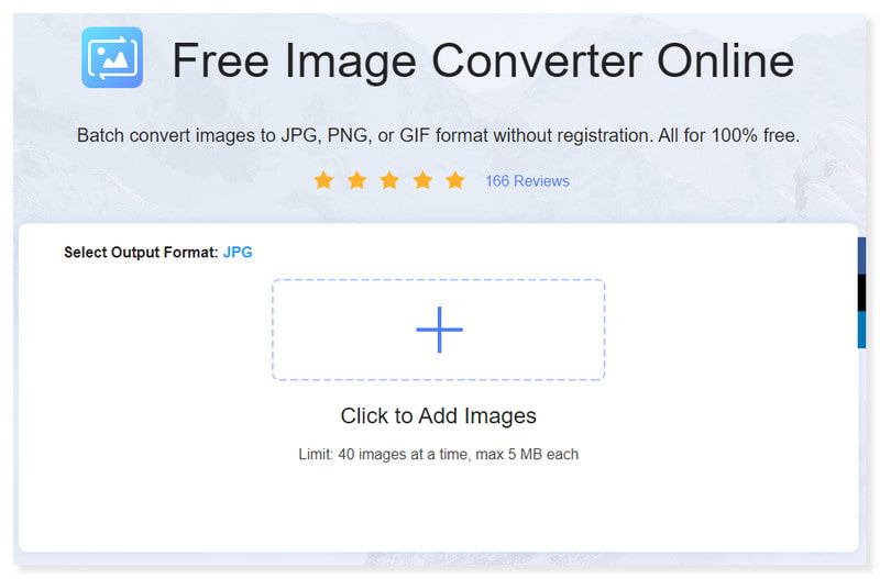 Vidmore Online Bilder hinzufügen