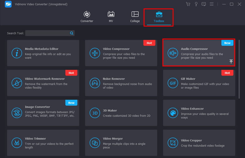 Vidmore Converter Audiokompressor