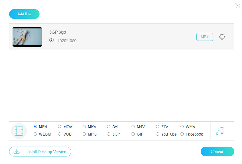 3GP-Video hinzufügen