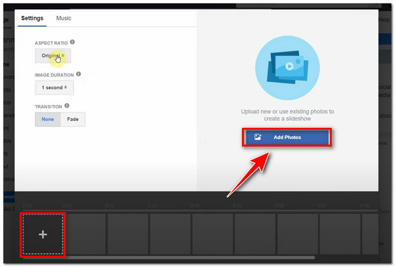 Fotos zur Diashow hinzufügen