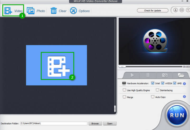 Video hinzufügen – WinX