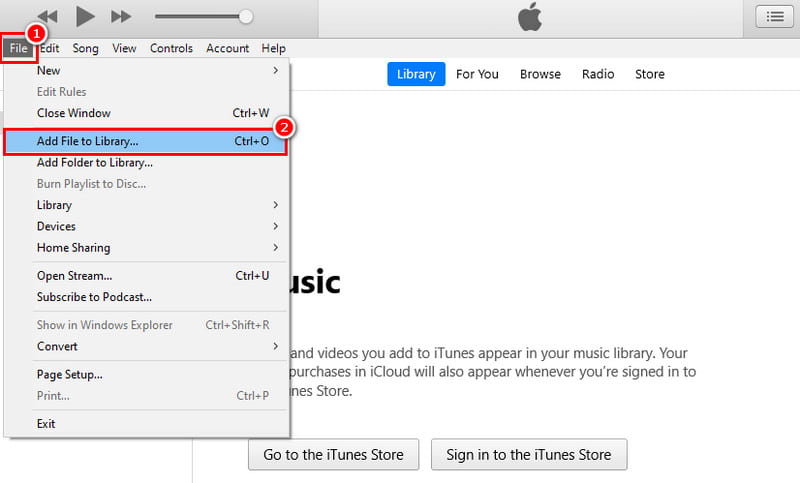 WAV zur Mediathek hinzufügen