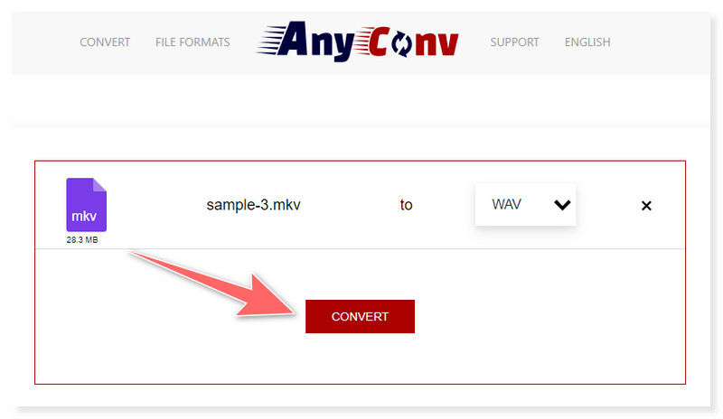 AnyConv MKV-zu-WAV-Konverter