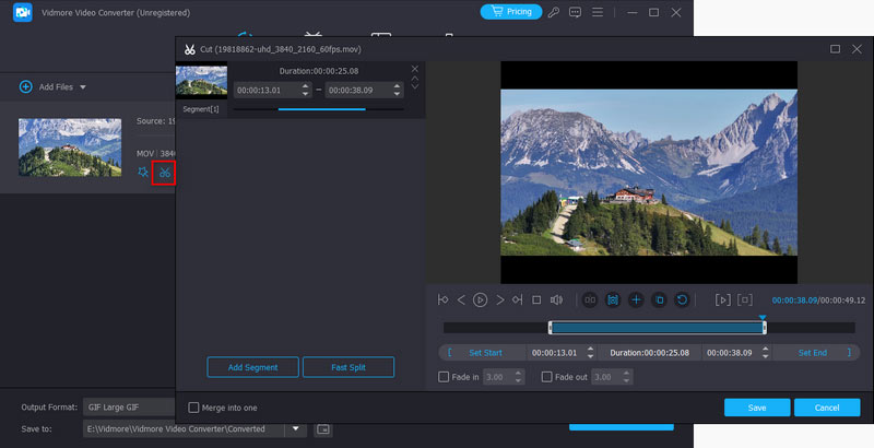 MOV zu GIF schneiden