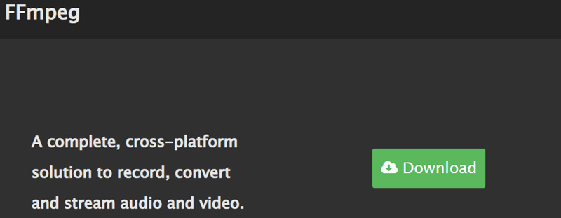 FFmpeg aus dem Web herunterladen