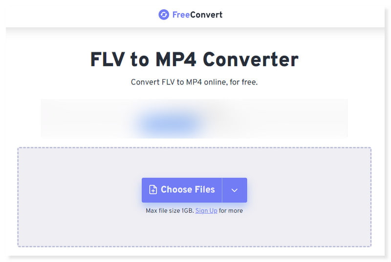 FreeConvert FLV in MP4 konvertieren