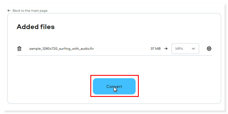 Movavi Online FLV-Datei konvertieren