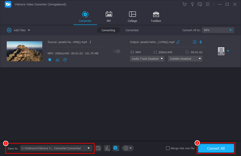 Bearbeitetes Video speichern